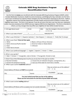 Fill a Valid Adap Colorado Form