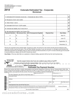 Fill a Valid Colorado 1Dr 0112Ep Form
