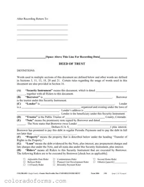 Fill a Valid Colorado 3006 Form