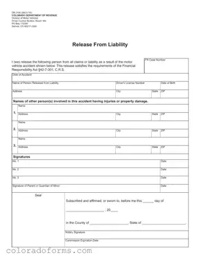 Fill a Valid Colorado Dr 2100 Form