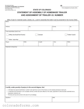 Fill a Valid Colorado Dr 2409 Form