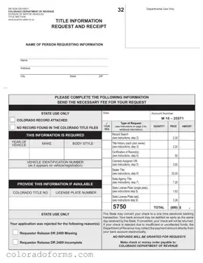 Fill a Valid Colorado Dr 2539 Form