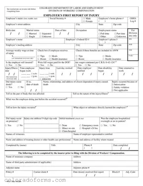 Fill a Valid Colorado Wc 1 Form