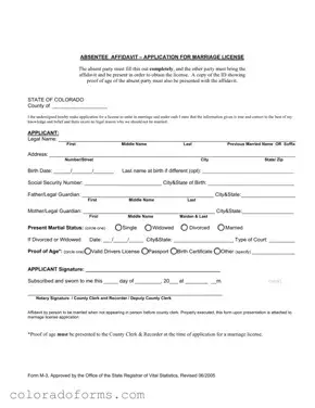 Fill a Valid M 3 Colorado Form